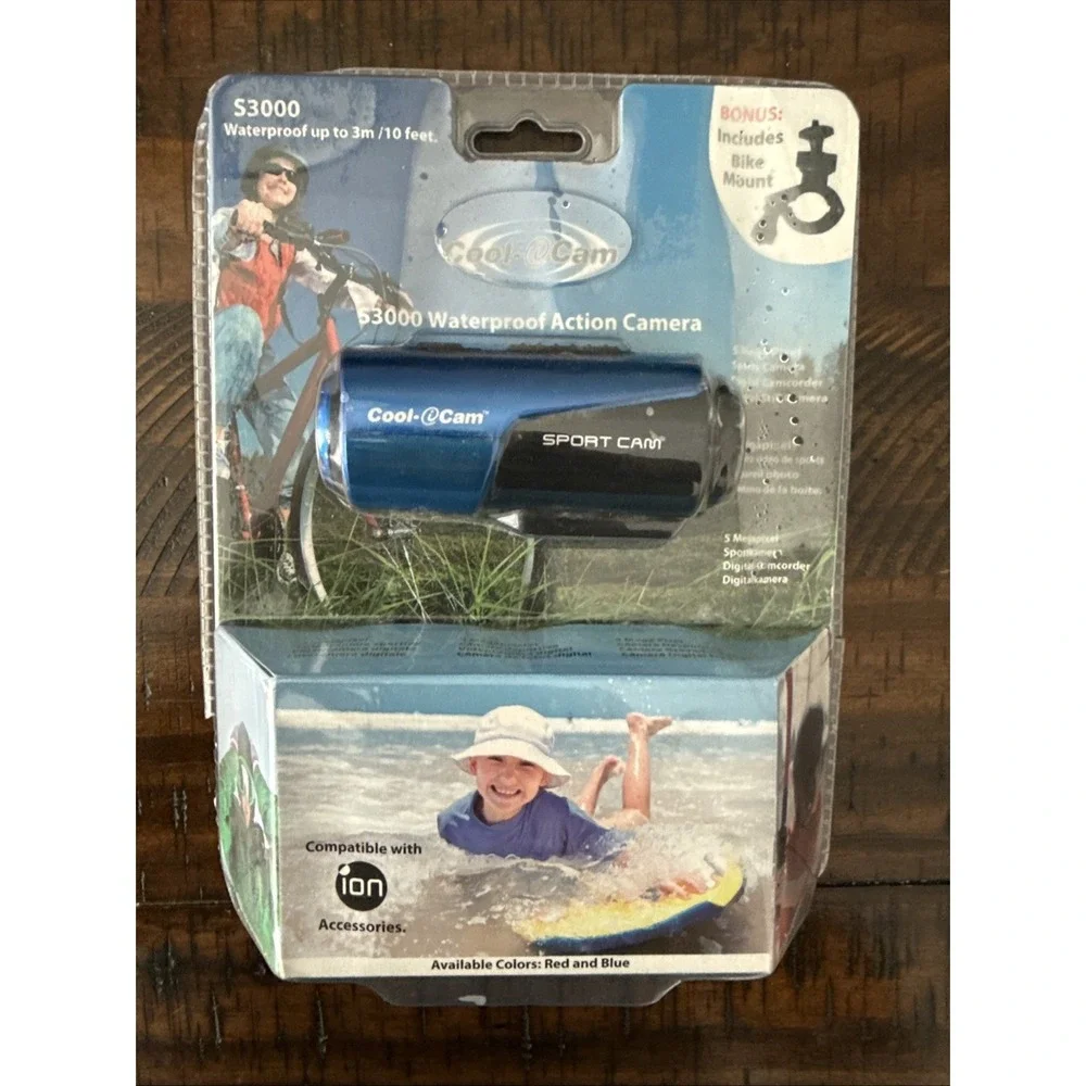 ION Cool-iCam S3000 Sport Cam Camera Waterproof Factory Sealed